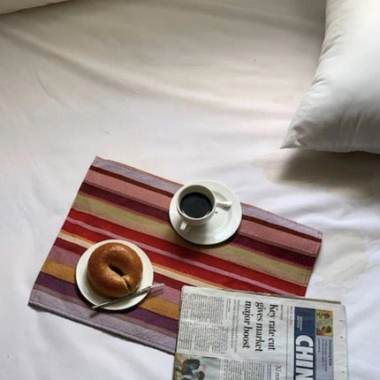 Retro Stripe Placemat Set of 4 Pcs for Table Setting