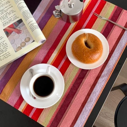 Retro Stripe Placemat Set of 4 Pcs for Table Setting