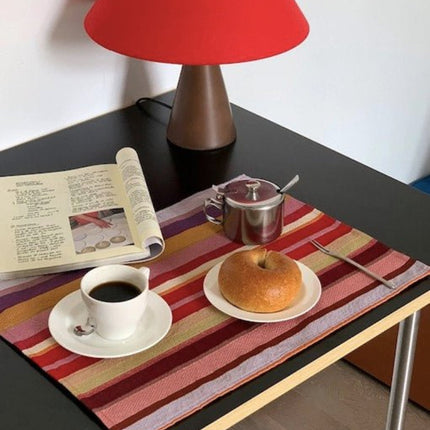 Retro Stripe Placemat Set of 4 Pcs for Table Setting