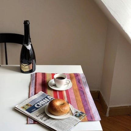 Retro Stripe Placemat Set of 4 Pcs for Table Setting