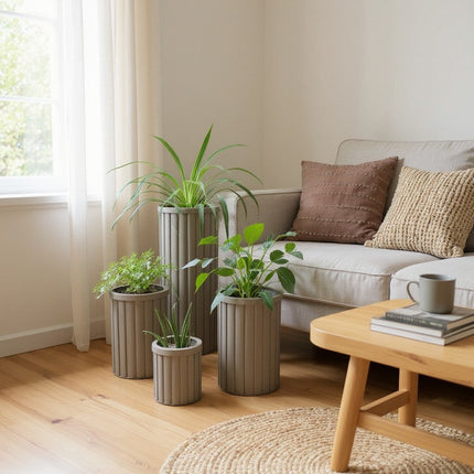 Round Strata Column Planters - X Large