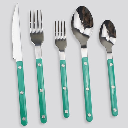 10 Pcs Modern French Rivet Cutlery Set - Bistrot Style Flatware