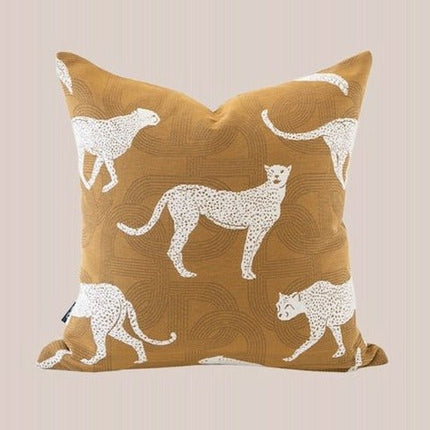 Safari Decorative Terracotta Throw Pillowcase, Earthy Tone Modern Fall