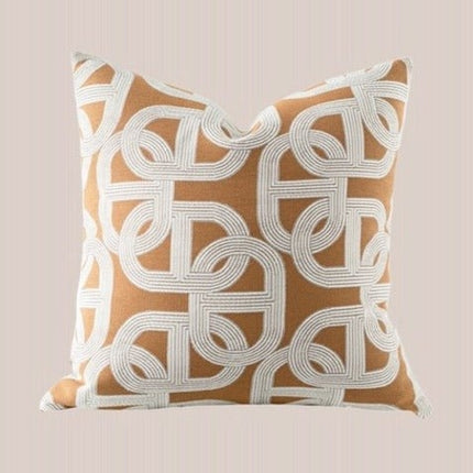Safari Decorative Terracotta Throw Pillowcase, Earthy Tone Modern Fall