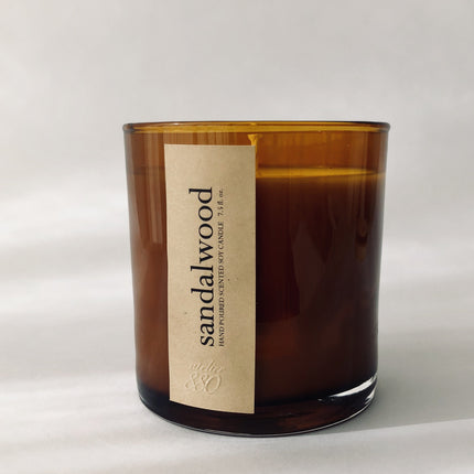 sandalwood scented candle
