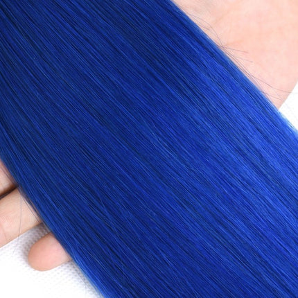 10A Grade Brazilian Blue Straight BUNDLES with CLOSURES & FRONTALS #1B