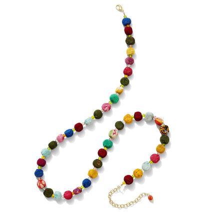 Kantha Bead Necklace