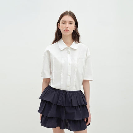 "Sea Salt & Sugar" cotton short-sleeved shirt