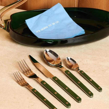 Set Of 10 Pcs French Dopamine Cutlery Flatware - Bistrot Style