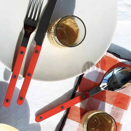 Set Of 10 Pcs French Dopamine Cutlery Flatware - Bistrot Style
