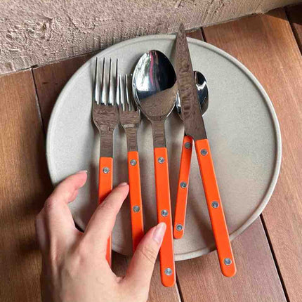 Set Of 10 Pcs French Dopamine Cutlery Flatware - Bistrot Style