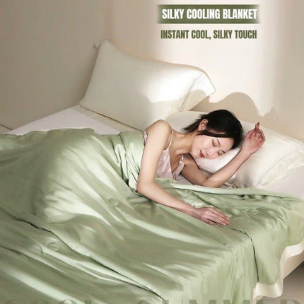 Silky Bamboo Fiber Cooling Blanket Duvet for Hot Sleepers & Night