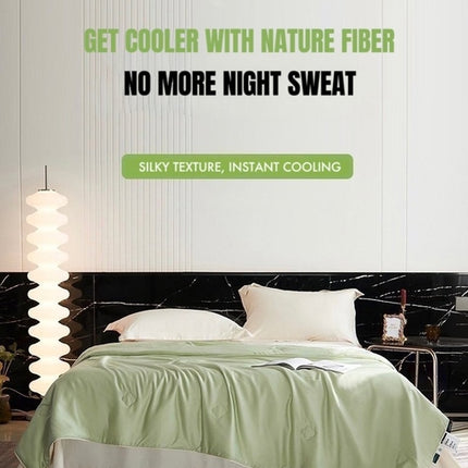 Silky Bamboo Fiber Cooling Blanket Duvet for Hot Sleepers & Night