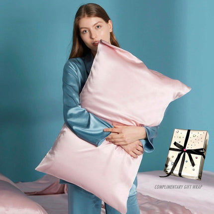 Silky Gift Box: 6A Grade 100% Organic Mulberry Silk Pillowcase Set of