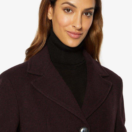 Slim Fit Wool Blend Longline Maxi Coat (1816)