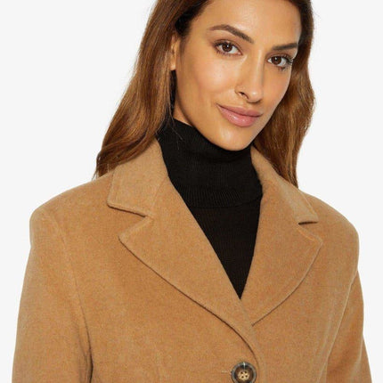 Slim Fit Wool Blend Longline Maxi Coat (1816)