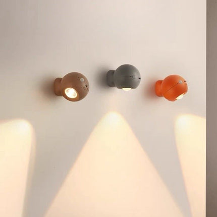 Space Age Motion Sensor Night Light: Punch-free Wall Accent Lighting,