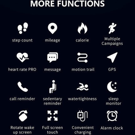 Smart Fit Sporty Fitness Tracker and Waterproof Swimmers Watch