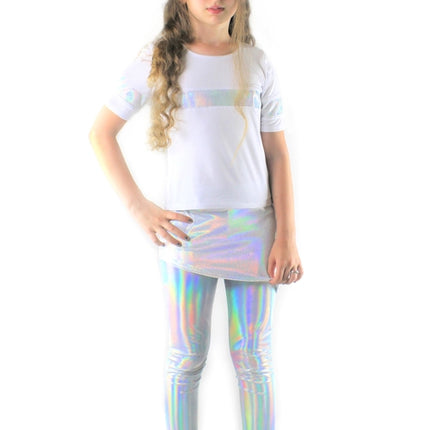 Stella, bamboo jersey and holographic sequin Top