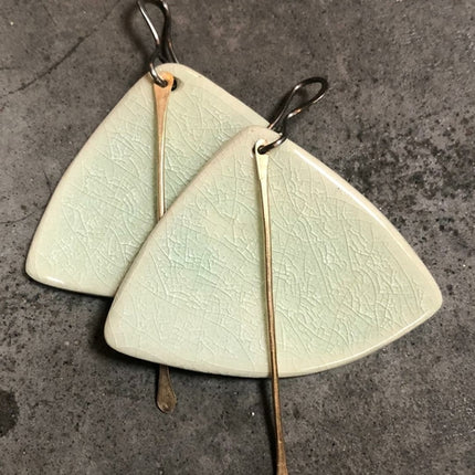 Handmade Hypoallergenic Lightweight Ceramic Statement Earrings -