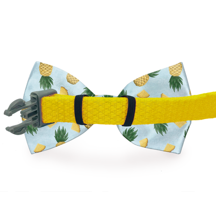 Tropic Like It's Hot Pineapple Dog Bow Tie