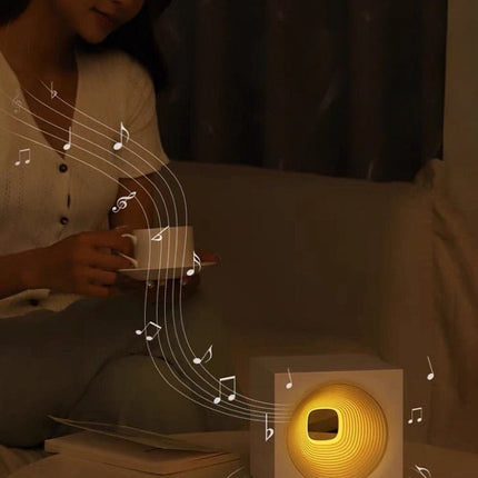 Time Machine Sleep Inducing Bedside Lamp with Speaker - Dimmable Sleep