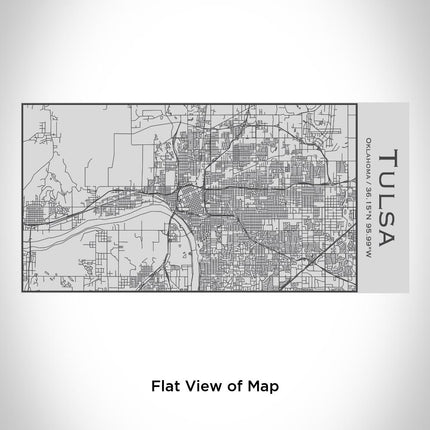 Tulsa - Oklahoma Map Insulated Bottle