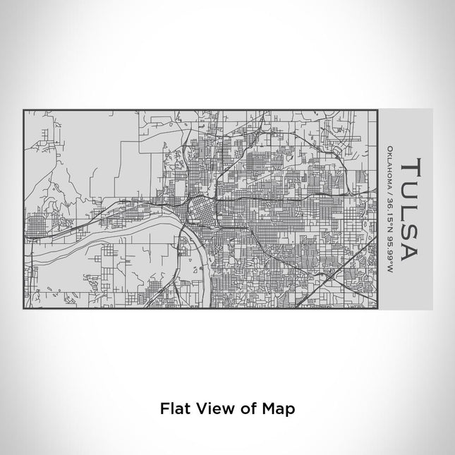 Tulsa - Oklahoma Map Insulated Bottle