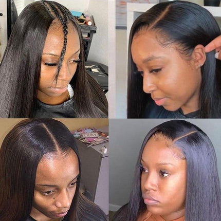 Short Bob U Part Wig Human Hair Straight Brazilian Remy Glueless Wigs