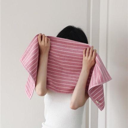 Ultra Soft Absorbent Retro Stripe Bath Towel - 100% Organic Cotton