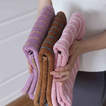 Ultra Soft Absorbent Retro Stripe Bath Towel - 100% Organic Cotton