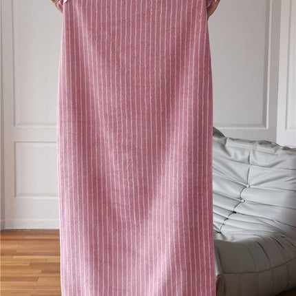 Ultra Soft Absorbent Retro Stripe Bath Towel - 100% Organic Cotton
