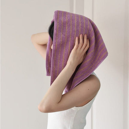 Ultra Soft Absorbent Retro Stripe Bath Towel - 100% Organic Cotton