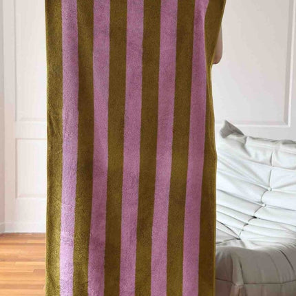 Ultra Soft Absorbent Retro Stripe Bath Towel - 100% Organic Premium