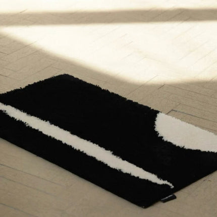 Ultra Soft Contemporary Abstract Bath Rug, Absorbent, Anti-slippery
