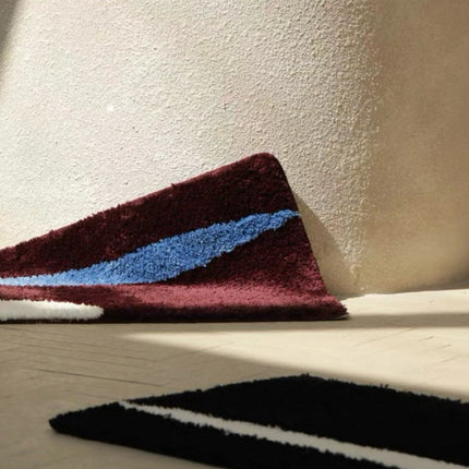 Ultra Soft Contemporary Abstract Bath Rug, Absorbent, Anti-slippery