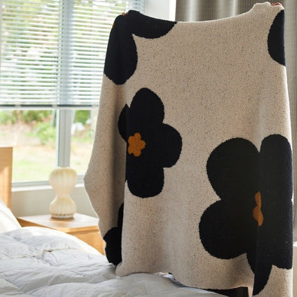 Ultra Soft Microfiber Sunflower Pattern Throw Blanket