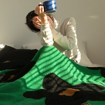 Ultra Soft Microfiber Sunflower Pattern Throw Blanket
