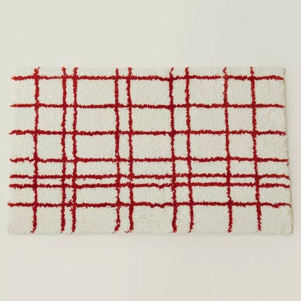Ultra Soft Minimalist Nordic Stripe Bath Rug, Absorbent, Anti-slippery