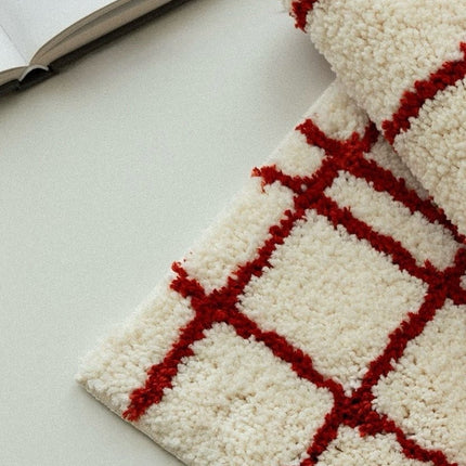 Ultra Soft Minimalist Nordic Stripe Bath Rug, Absorbent, Anti-slippery