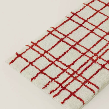 Ultra Soft Minimalist Nordic Stripe Bath Rug, Absorbent, Anti-slippery