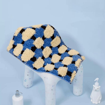 Ultra Soft Modern Geometric Bath Rug, Absorbent, Anti-slippery Mat