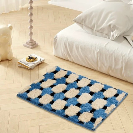 Ultra Soft Modern Geometric Bath Rug, Absorbent, Anti-slippery Mat