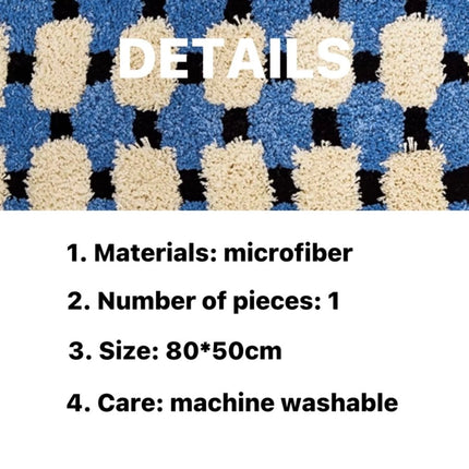 Ultra Soft Modern Geometric Bath Rug, Absorbent, Anti-slippery Mat