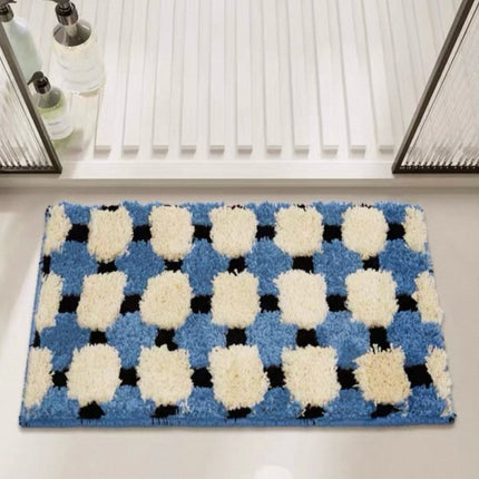 Ultra Soft Modern Geometric Bath Rug, Absorbent, Anti-slippery Mat
