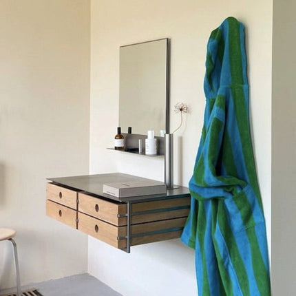 Ultra Soft Retro Whimsical Stripe Bath Robe - 100% Organic