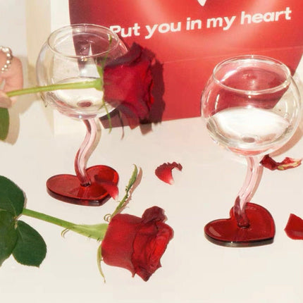 Valentine's Gift Box: Retro Wavy Goblet Set of 4 Pcs - Gifts for