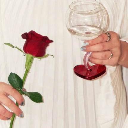 Valentine's Gift Box: Retro Wavy Goblet Set of 4 Pcs - Gifts for