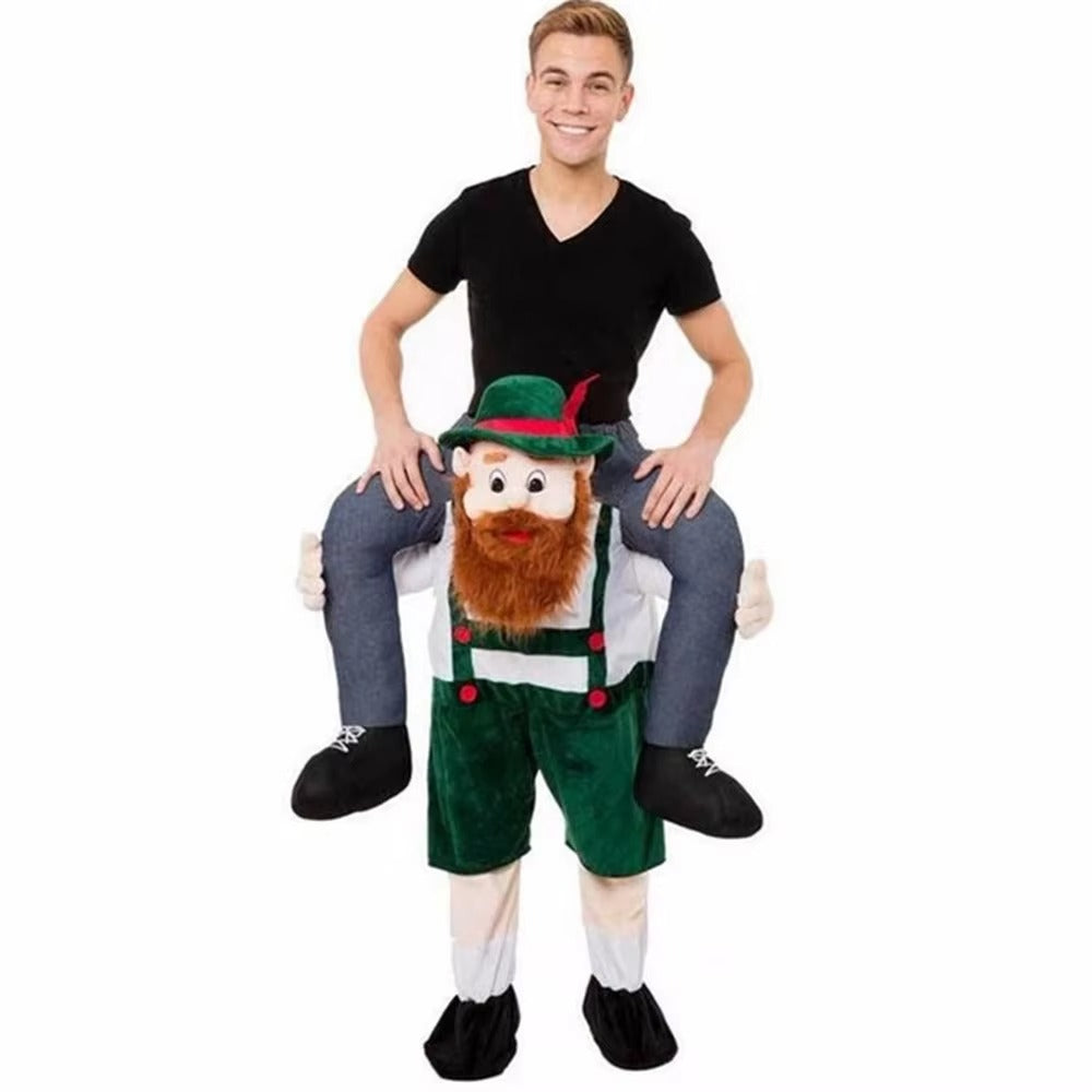 Novelty Ride On Me Mascot Costumes Carry Back Funny Animal Pants Fancy Dress Up Oktoberfest Adult Halloween Cosplay Costumes