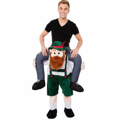 Novelty Ride On Me Mascot Costumes Carry Back Funny Animal Pants Fancy Dress Up Oktoberfest Adult Halloween Cosplay Costumes